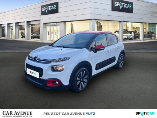 Occasion CITROEN C3 PureTech 82ch Shine 2017 Blanc Banquise - Rouge Aden 9 490 € à Yutz