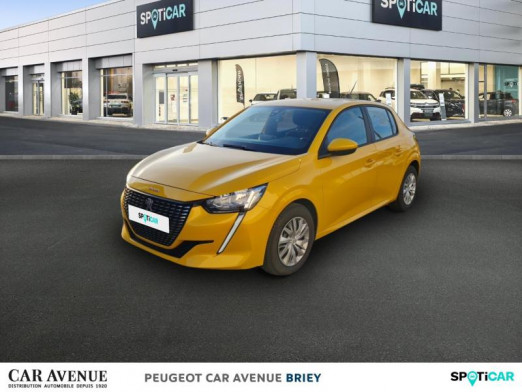 Occasion PEUGEOT 208 1.5 BlueHDi 100ch S&S Active 2021 Jaune 20 620 € à Briey