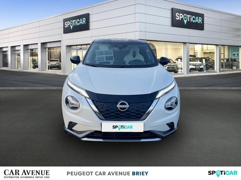 Occasion NISSAN Juke 1.6 Hybrid 143ch N-Design 2023.5 2024 Blanc Lunaire+Toit Noir Métallisé 23490 € à Briey