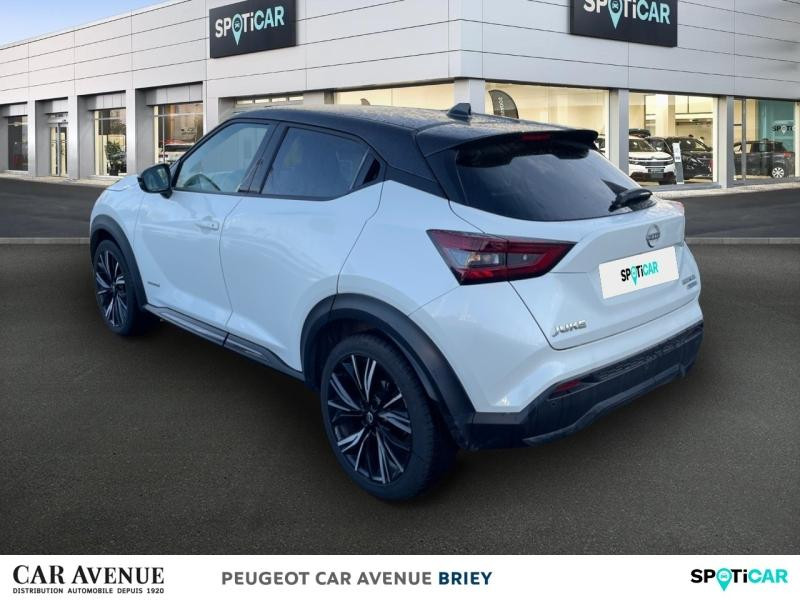 Occasion NISSAN Juke 1.6 Hybrid 143ch N-Design 2023.5 2024 Blanc Lunaire+Toit Noir Métallisé 23490 € à Briey