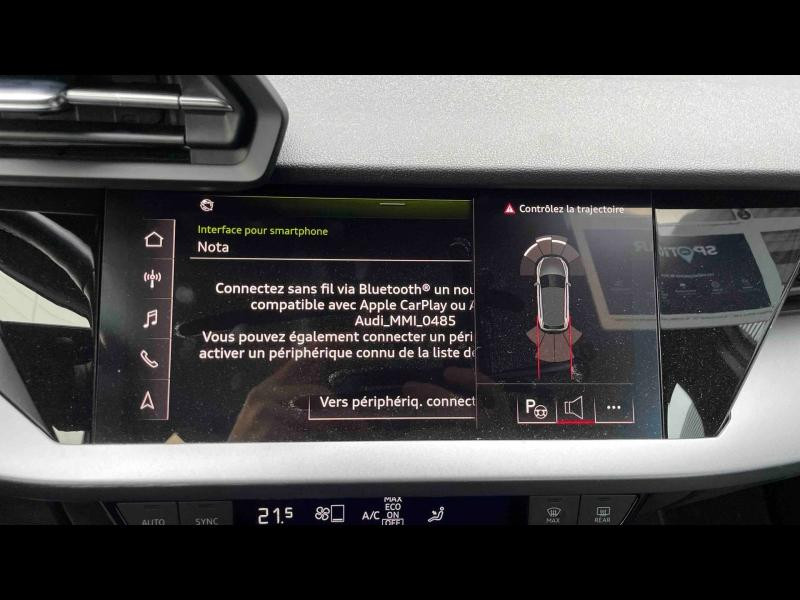 Occasion AUDI A3 Sportback 30 TFSI 116ch Hybride Design S tronic 7 2024 Blanc Arkona 26990 € à Briey