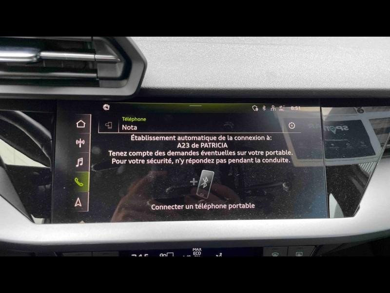 Occasion AUDI A3 Sportback 30 TFSI 116ch Hybride Design S tronic 7 2024 Blanc Arkona 26990 € à Briey