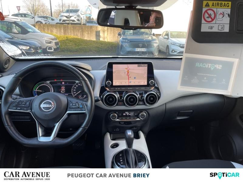 Occasion NISSAN Juke 1.6 Hybrid 143ch N-Design 2023.5 2024 Blanc Lunaire+Toit Noir Métallisé 22890 € à Briey