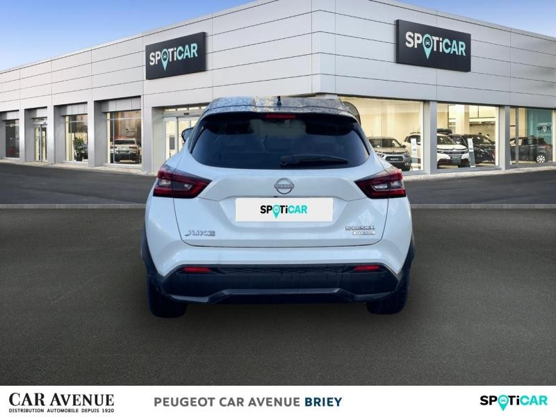 Occasion NISSAN Juke 1.6 Hybrid 143ch N-Design 2023.5 2024 Blanc Lunaire+Toit Noir Métallisé 22890 € à Briey
