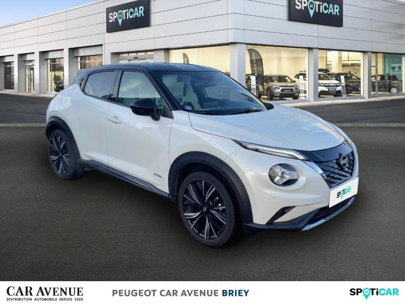 Occasion NISSAN Juke 1.6 Hybrid 143ch N-Design 2023.5 2024 Blanc Lunaire+Toit Noir Métallisé 22890 € à Briey