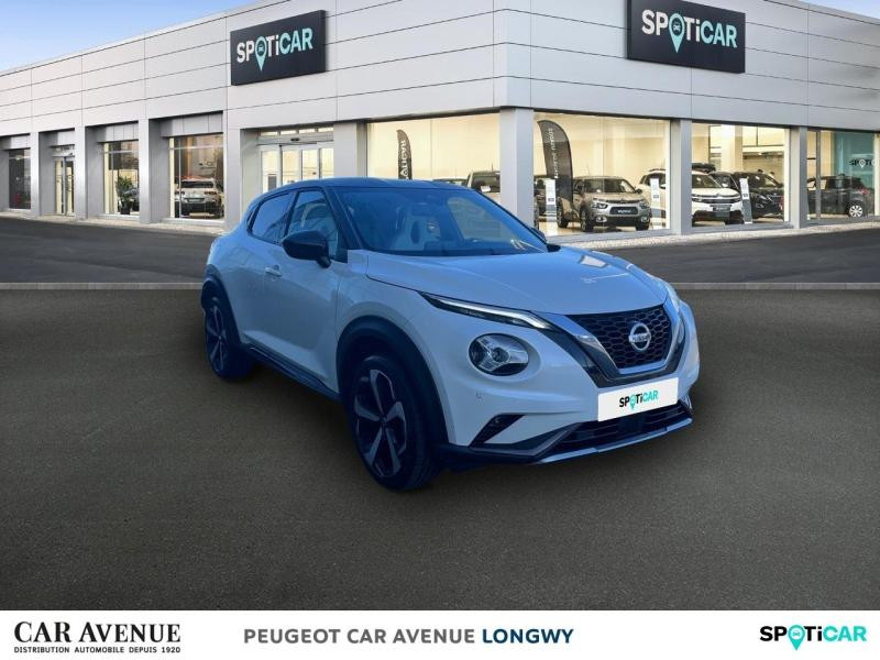 Occasion NISSAN Juke 1.0 DIG-T 117ch N-Design DCT 2021 Blanc Lunaire+Toit Noir Métallisé 14990 € à Longwy