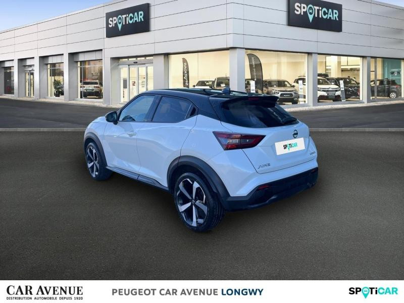 Occasion NISSAN Juke 1.0 DIG-T 117ch N-Design DCT 2021 Blanc Lunaire+Toit Noir Métallisé 14990 € à Longwy
