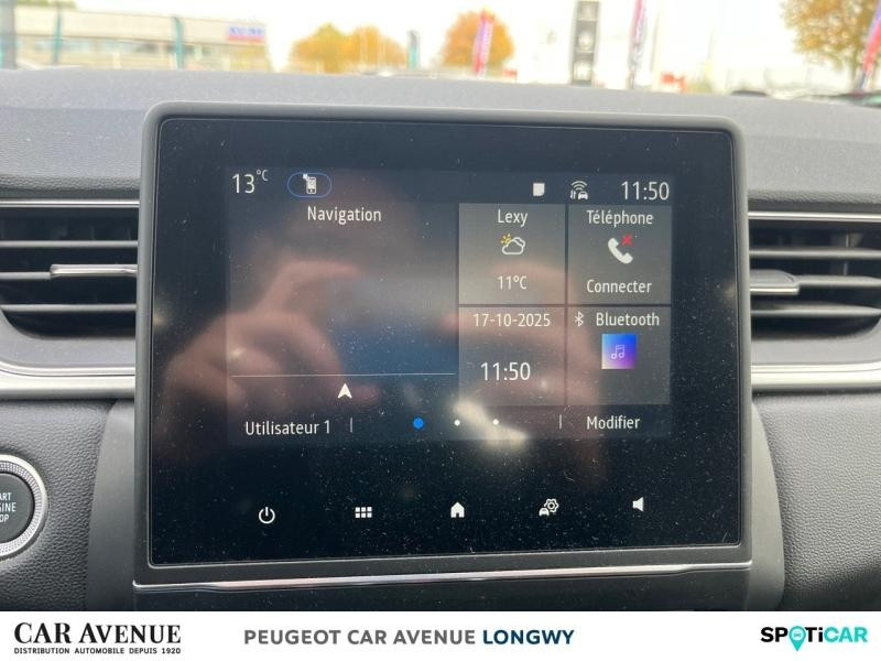 Occasion RENAULT Captur 1.6 E-Tech hybride 145ch Techno 2023 Bleu Iron/Blanc Albatre 21490 € à Longwy