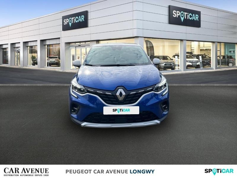 Occasion RENAULT Captur 1.6 E-Tech hybride 145ch Techno 2023 Bleu Iron/Blanc Albatre 21390 € à Longwy