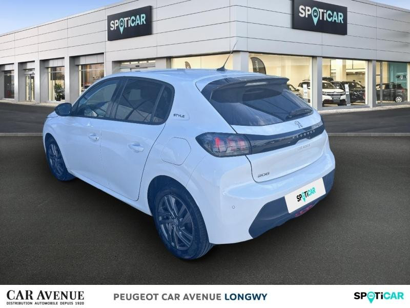 Occasion PEUGEOT 208 1.2 PureTech 100ch S&S Style 118g 2021 Blanc Banquise (O) 12790 € à Longwy