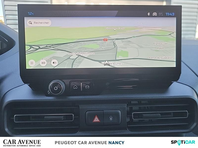 Occasion PEUGEOT Partner M 650kg BlueHDi 100ch S&S Pack Premium Connect 2025 Blanc Icy 23590 € à Nancy