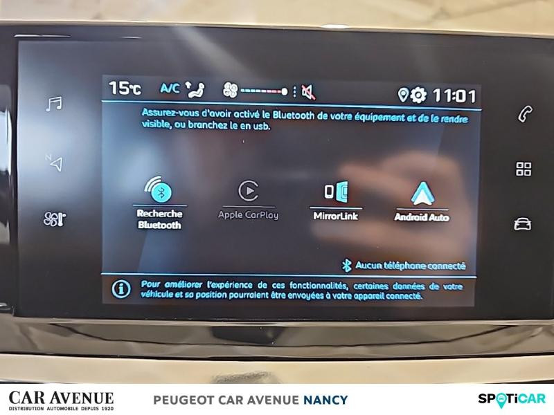 Occasion PEUGEOT 208 1.2 PureTech 100ch S&S Style 118g 2021 Blanc Banquise (O) 11990 € à Nancy