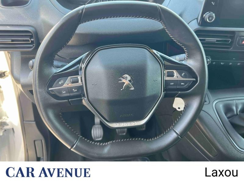Occasion PEUGEOT Partner M 650kg BlueHDi 100ch S&S Cabine Multiflex 3 places Pack Asphalt Connect 2024 Blanc Icy 20812 € à Nancy