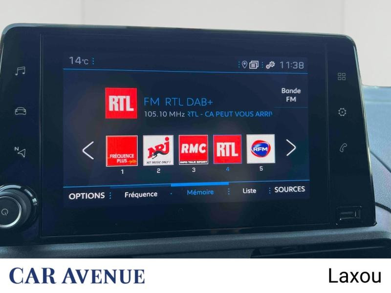 Occasion PEUGEOT Partner M 650kg BlueHDi 100ch S&S Cabine Multiflex 3 places Pack Asphalt Connect 2024 Blanc Icy 20812 € à Nancy