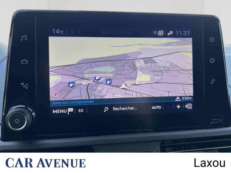 Occasion PEUGEOT Partner M 650kg BlueHDi 100ch S&S Cabine Multiflex 3 places Pack Asphalt Connect 2024 Blanc Icy 20812 € à Nancy