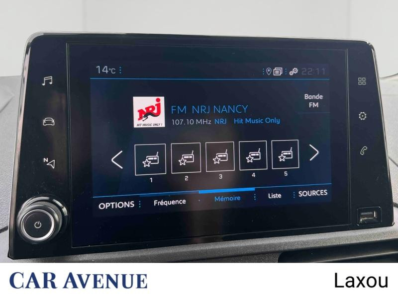 Occasion PEUGEOT Partner M 650kg BlueHDi 100ch S&S Cabine Multiflex 3 places Pack Asphalt Connect 2024 Blanc Icy 20173 € à Nancy