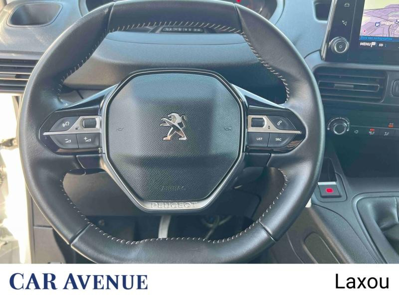 Occasion PEUGEOT Partner M 650kg BlueHDi 100ch S&S Cabine Multiflex 3 places Pack Asphalt Connect 2024 Blanc Icy 20812 € à Nancy