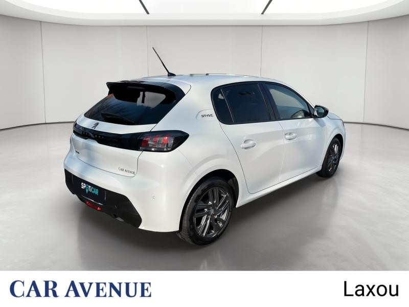 Occasion PEUGEOT 208 1.2 PureTech 100ch S&S Style 2022 Blanc Banquise (O) 13456 € à Nancy