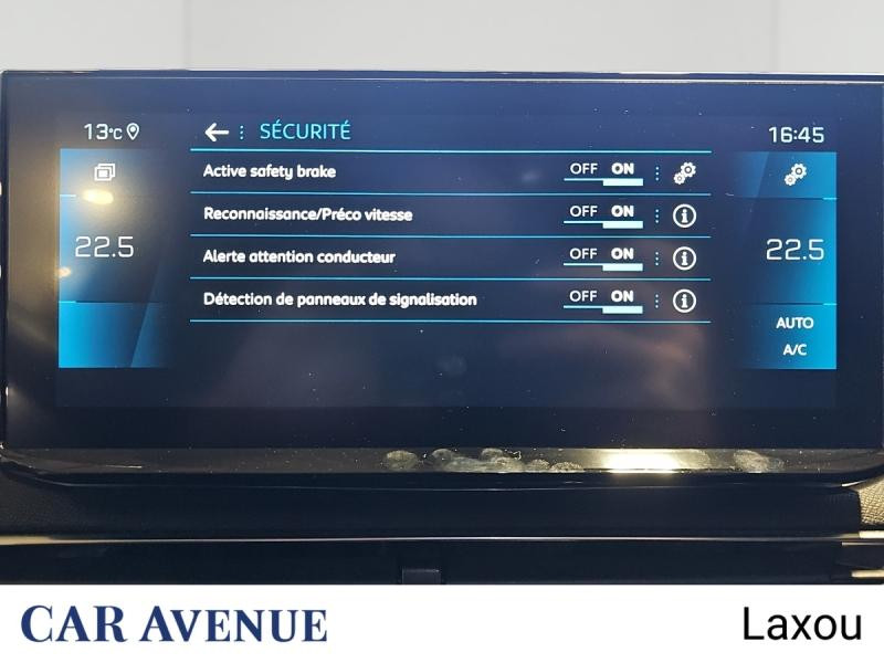 Occasion PEUGEOT 5008 1.2 PureTech 130ch S&S Allure Pack 2021 Bleu Célèbes (M) 20578 € à Nancy