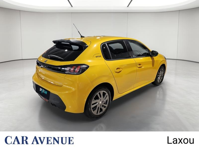Occasion PEUGEOT 208 1.2 PureTech 75ch S&S Style 2022 Jaune 10773 € à Nancy