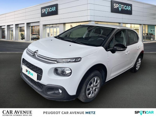 Occasion CITROEN C3 BlueHDi 100ch Feel S&S E6.d-TEMP 2019 Blanc Banquise 13 490 € à Metz Borny