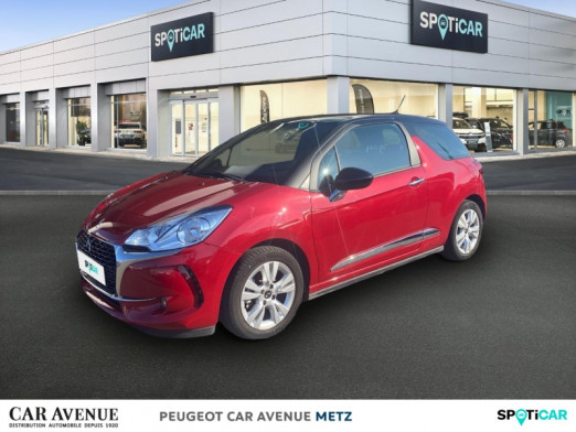 Used DS DS 3 PureTech 82ch Chic 2018 Rouge Rubi (N) - Toit Noir Onyx € 11,990 in Metz