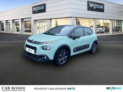 Used CITROEN C3 PureTech 110ch Shine S&S EAT6 E6.d-TEMP 114g 2019 Almond Green - Noir Onyx € 12,990 in Metz