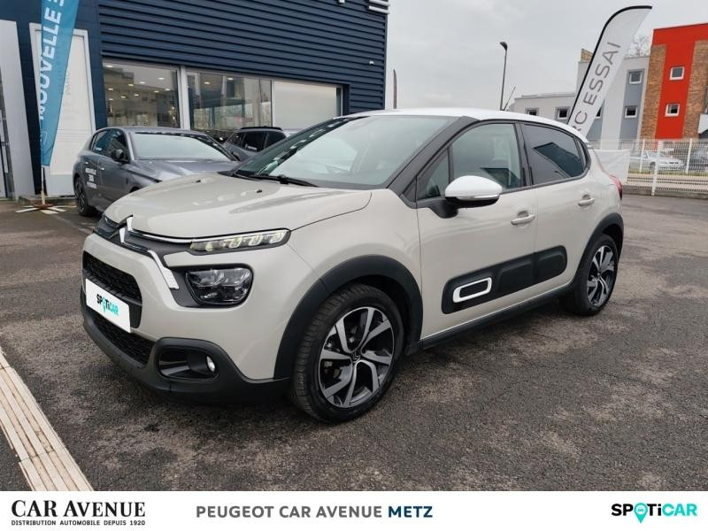 Occasion CITROEN C3 1.2 PureTech 110ch S&S Shine Pack  EAT6 2021 Sable (N) - Blanc Opale 14490 € à Metz