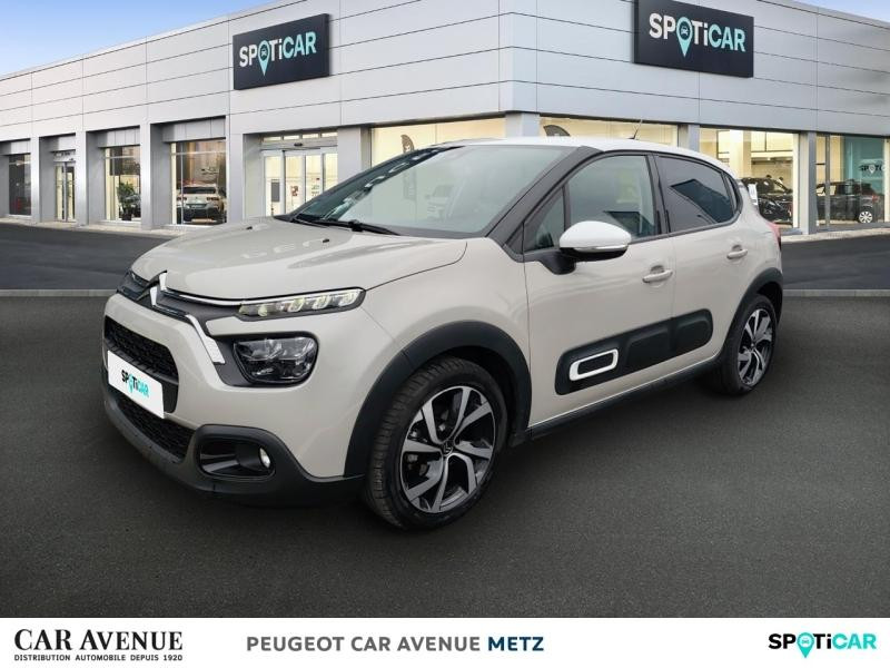Occasion CITROEN C3 1.2 PureTech 110ch S&S Shine Pack  EAT6 2021 Sable (N) - Blanc Opale 14490 € à Metz