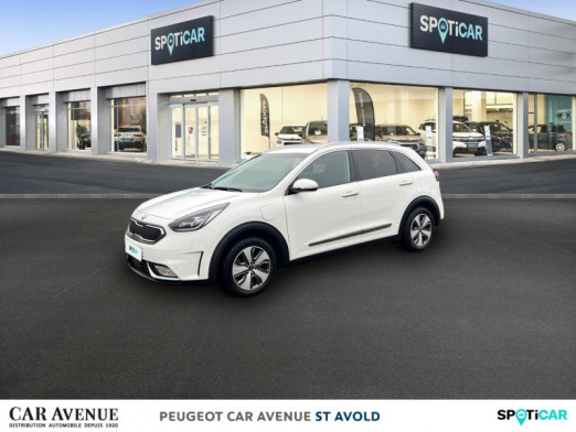 Occasion KIA Niro 1.6 GDi 105ch ISG + Plug-In 60.5ch Design DCT6 2017 Blanc Celeste 16 990 € à Longeville-lès-Saint-Avold