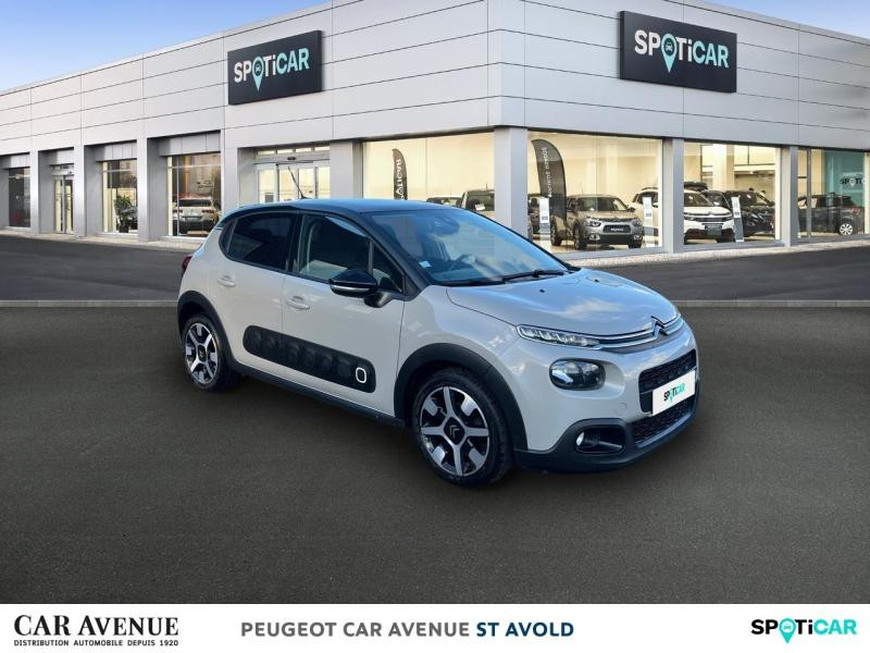 Occasion CITROEN C3 PureTech 82ch Shine S&S E6.d 2019 Blanc Banquise - Noir Onyx 9200 € à Longeville-lès-Saint-Avold