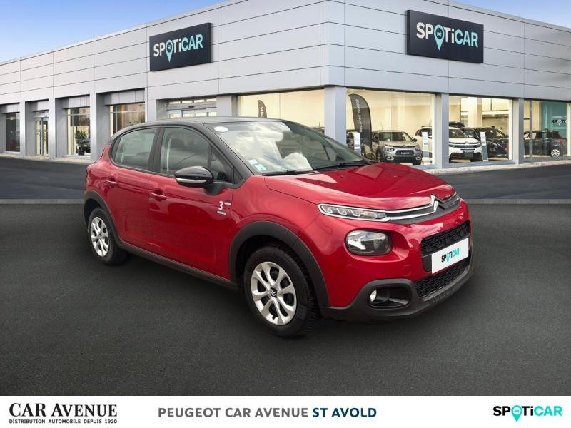 Occasion CITROEN C3 BlueHDi 100ch Graphic S&S E6.d-TEMP BVM5 2019 Blanc Banquise - Rouge Aden 9895 € à Longeville-lès-Saint-Avold