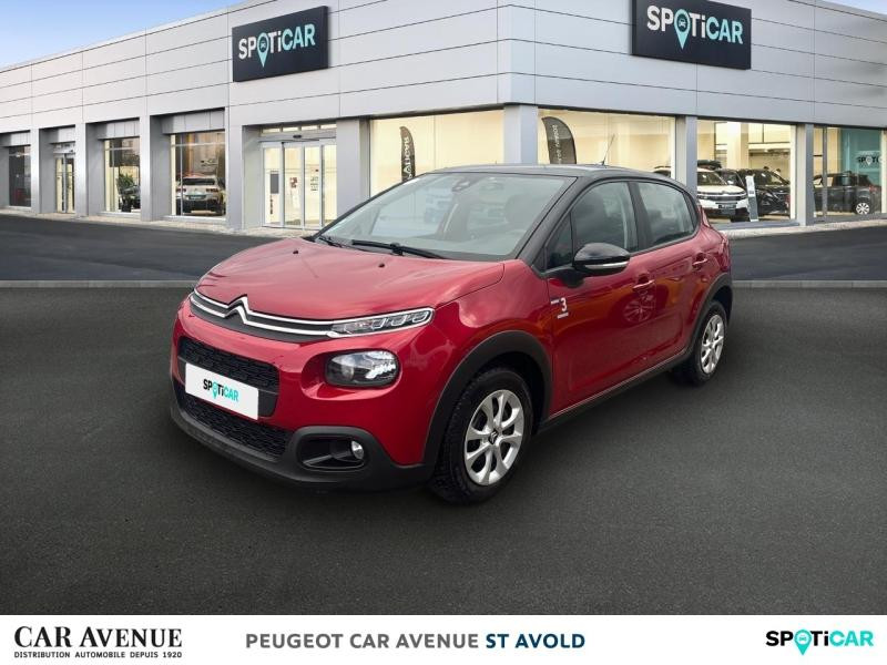 Occasion CITROEN C3 BlueHDi 100ch Graphic S&S E6.d-TEMP BVM5 2019 Blanc Banquise - Rouge Aden 9895 € à Longeville-lès-Saint-Avold
