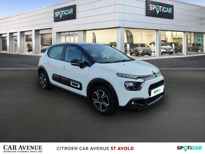 Occasion CITROEN C3 1.2 PureTech 83ch S&S Feel Pack 2021 Blanc Banquise (O) - Noir Onyx 10290 € à Longeville-lès-Saint-Avold