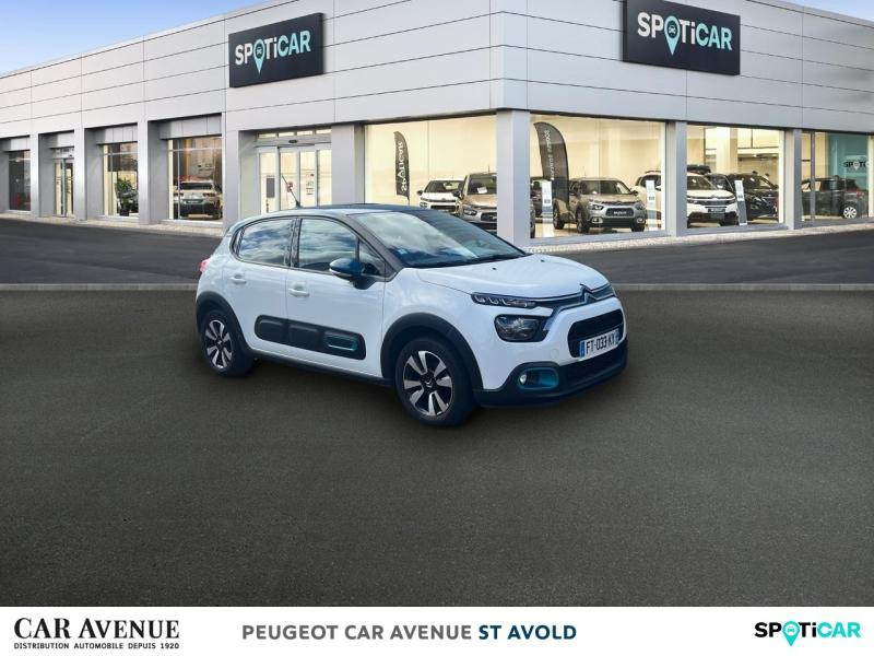 Used CITROEN C3 1.2 PureTech 83ch S&S Shine Pack 123g 2020 Blanc Banquise (O) - Bleu Emeraude € 11290 in Longeville-lès-Saint-Avold
