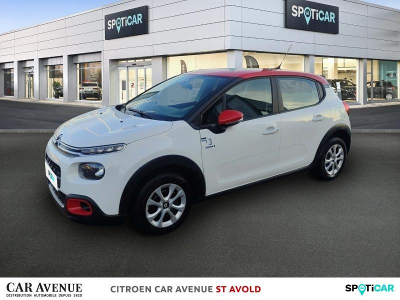 Occasion CITROEN C3 PureTech 82ch Graphic S&S E6.d 2019 Blanc Banquise - Rouge Aden 9990 € à Longeville-lès-Saint-Avold
