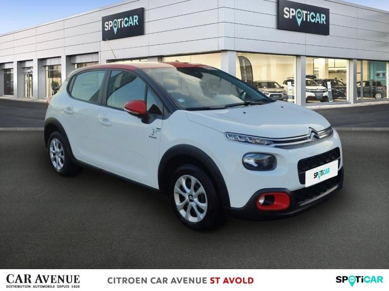 Occasion CITROEN C3 PureTech 82ch Graphic S&S E6.d 2019 Blanc Banquise - Rouge Aden 9990 € à Longeville-lès-Saint-Avold
