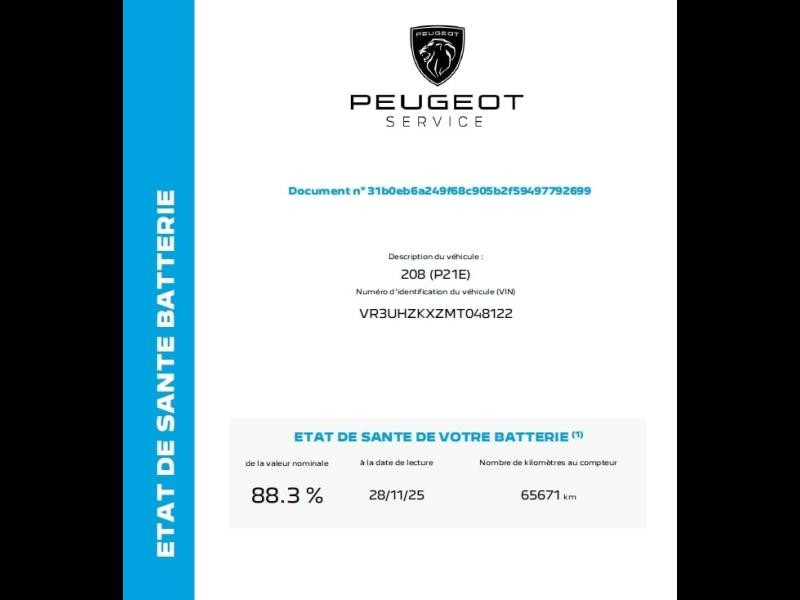 Used PEUGEOT 208 e-208 136ch GT 2021 Noir Perla Nera (M) € 15890 in Longeville-lès-Saint-Avold