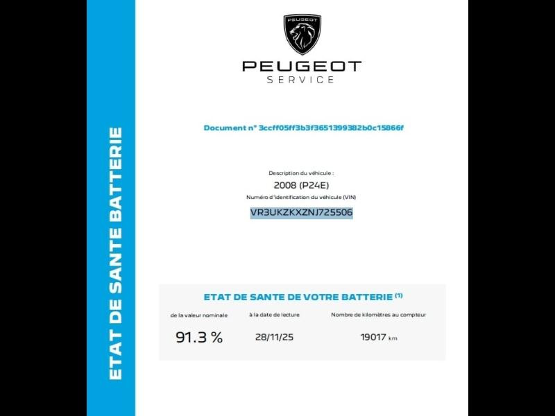 Occasion PEUGEOT 2008 e-2008 136ch GT 2022 Rouge Elixir (S) 18990 € à Longeville-lès-Saint-Avold