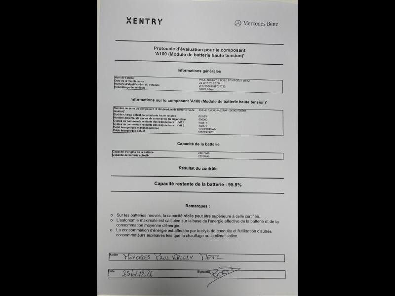 Occasion MERCEDES-BENZ EQC 400 408ch AMG Line 4Matic 11cv 2021 Gris Graphite 26790 € à Longeville-lès-Saint-Avold