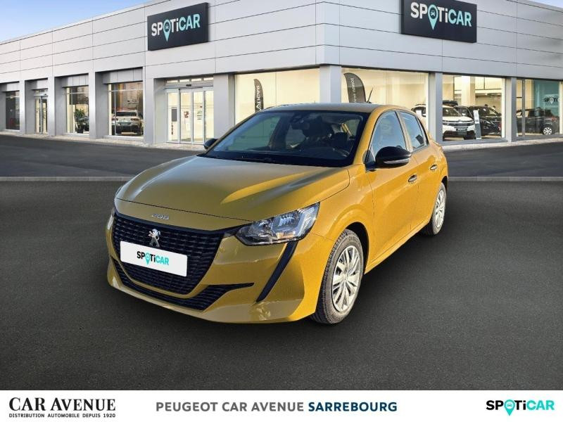 Occasion PEUGEOT 208 1.2 PureTech 75ch S&S Like 2020 Jaune 10800 € à Sarrebourg