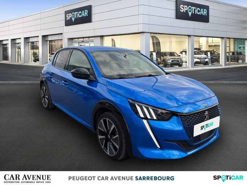 Occasion PEUGEOT 208 e-208 136ch GT 2022 Bleu Vertigo (V) 21890 € à Sarrebourg