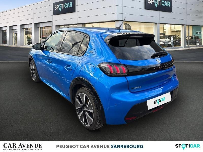 Occasion PEUGEOT 208 e-208 136ch GT 2022 Bleu Vertigo (V) 21890 € à Sarrebourg