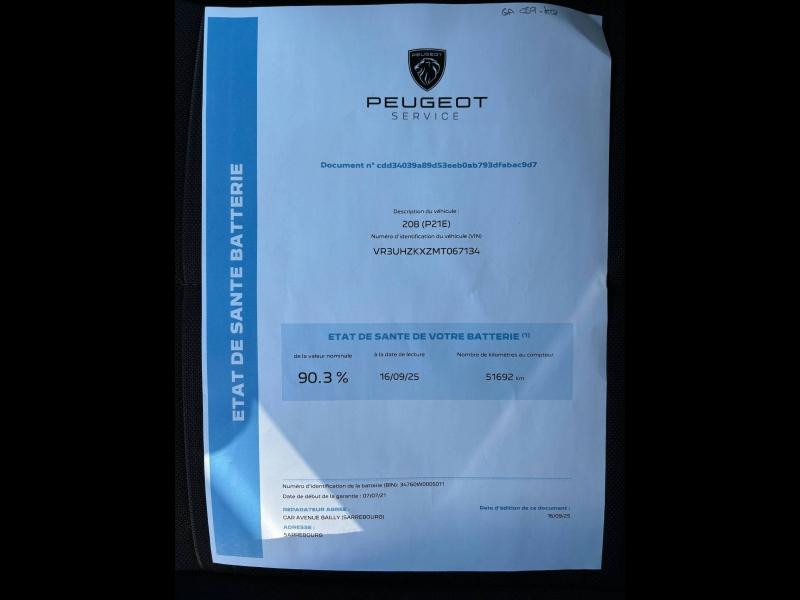 Occasion PEUGEOT 208 e-208 136ch Active Business 2021 Bleu Vertigo (V) 14290 € à Sarrebourg