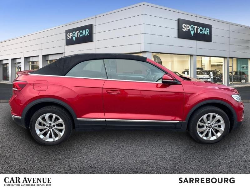 Occasion VOLKSWAGEN T-Roc Cabriolet 1.5 TSI Evo2 150ch Style DSG7 2024 Rouge Roi métallisée, capote noire 32900 € à Sarrebourg