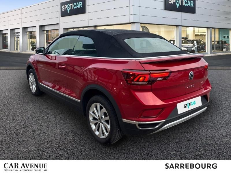 Occasion VOLKSWAGEN T-Roc Cabriolet 1.5 TSI Evo2 150ch Style DSG7 2024 Rouge Roi métallisée, capote noire 32900 € à Sarrebourg