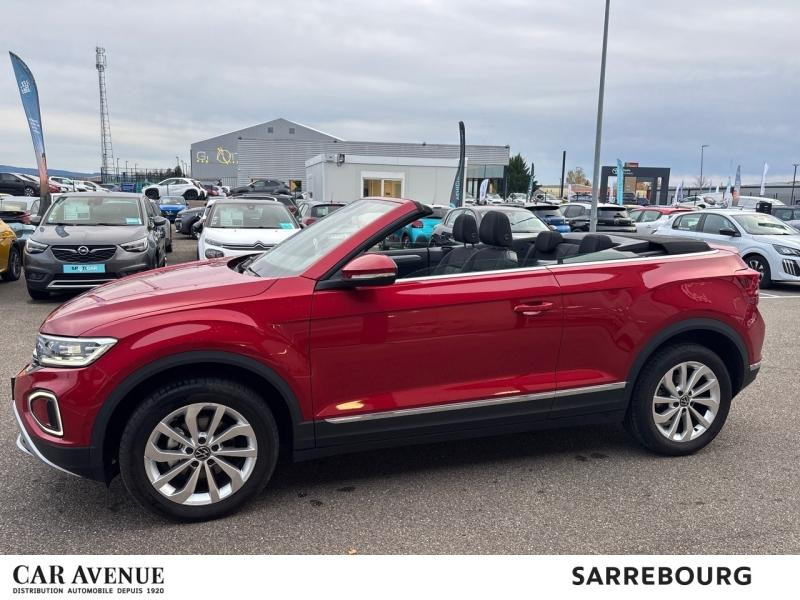 Occasion VOLKSWAGEN T-Roc Cabriolet 1.5 TSI Evo2 150ch Style DSG7 2024 Rouge Roi métallisée, capote noire 32900 € à Sarrebourg