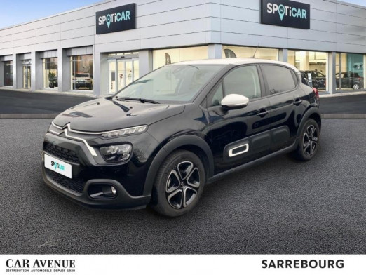 Used CITROEN C3 1.2 PureTech 83ch S&S Feel Pack 2021 Noir Perla Nera (N) - Blanc Opale € 10,900 in Sarrebourg
