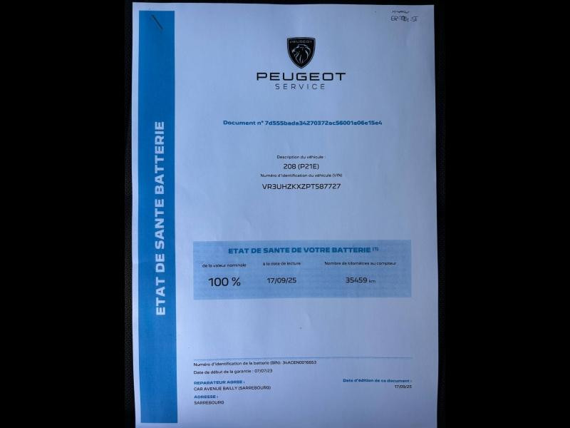 Used PEUGEOT 208 e-208 136ch Style 2023 Blanc Banquise (O) € 16900 in Sarrebourg