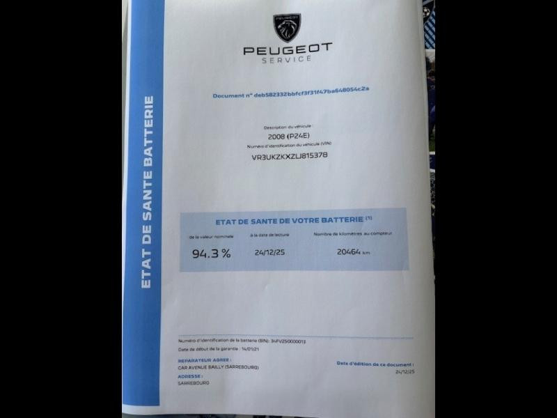 Used PEUGEOT 2008 e-2008 136ch Allure Pack 2021 Gris Artense (M) € 16800 in Sarrebourg